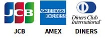 JCB・AMEX・DINERS