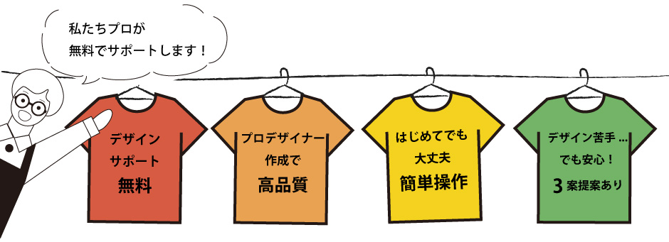 無料のテンプレートが多数 オリジナルtシャツ Wety