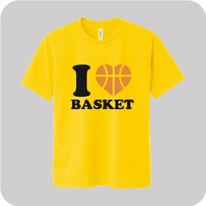 バスケ大好き！さっぱりドライTシャツ